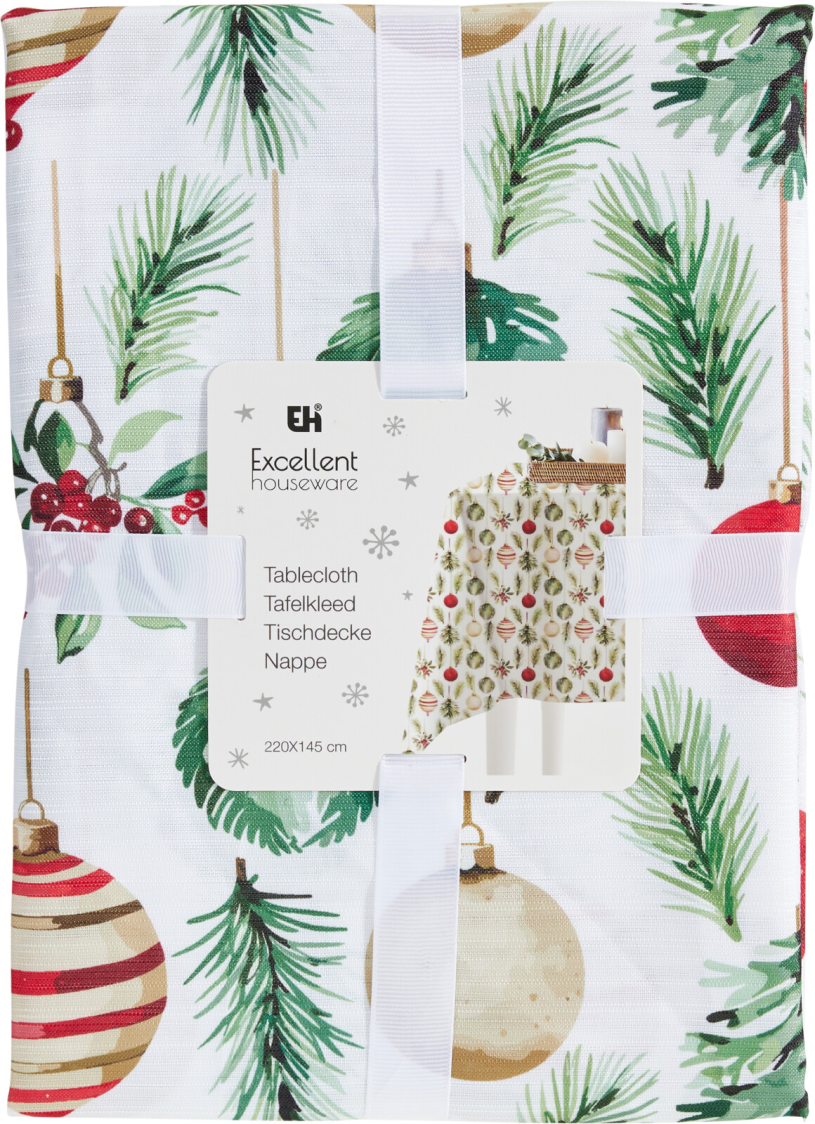 Kerst Tafelkleed 145x220cm 3 assorti