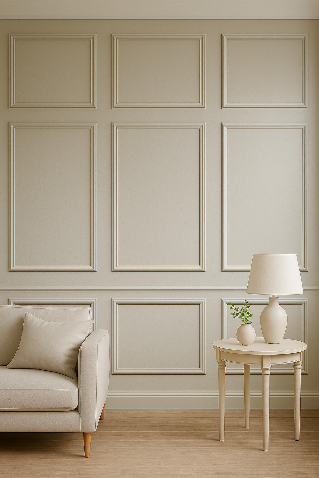 Decoratieve wand sierlijst set 4-delig 60-80cm