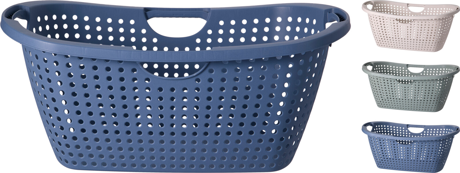 Wasmand heupmodel 30L 60x40x26cm assorti