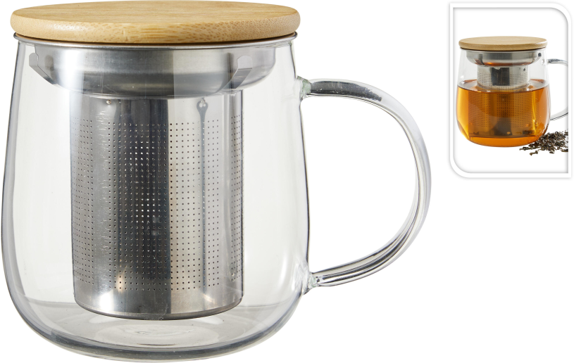 Theeglas met filter 510ml