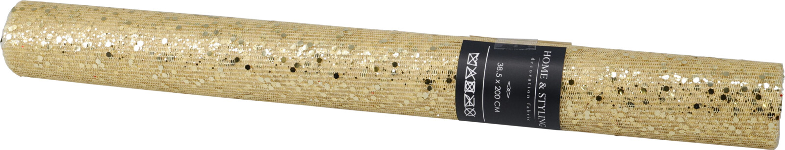 Decostof 38x200cm - Goud