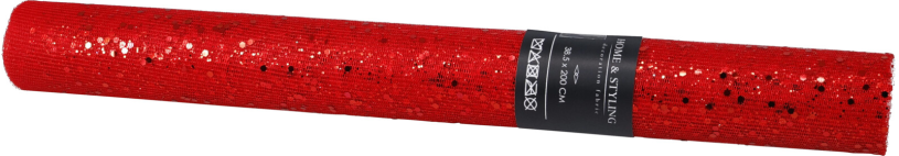 Decostof 38x200cm - Rood