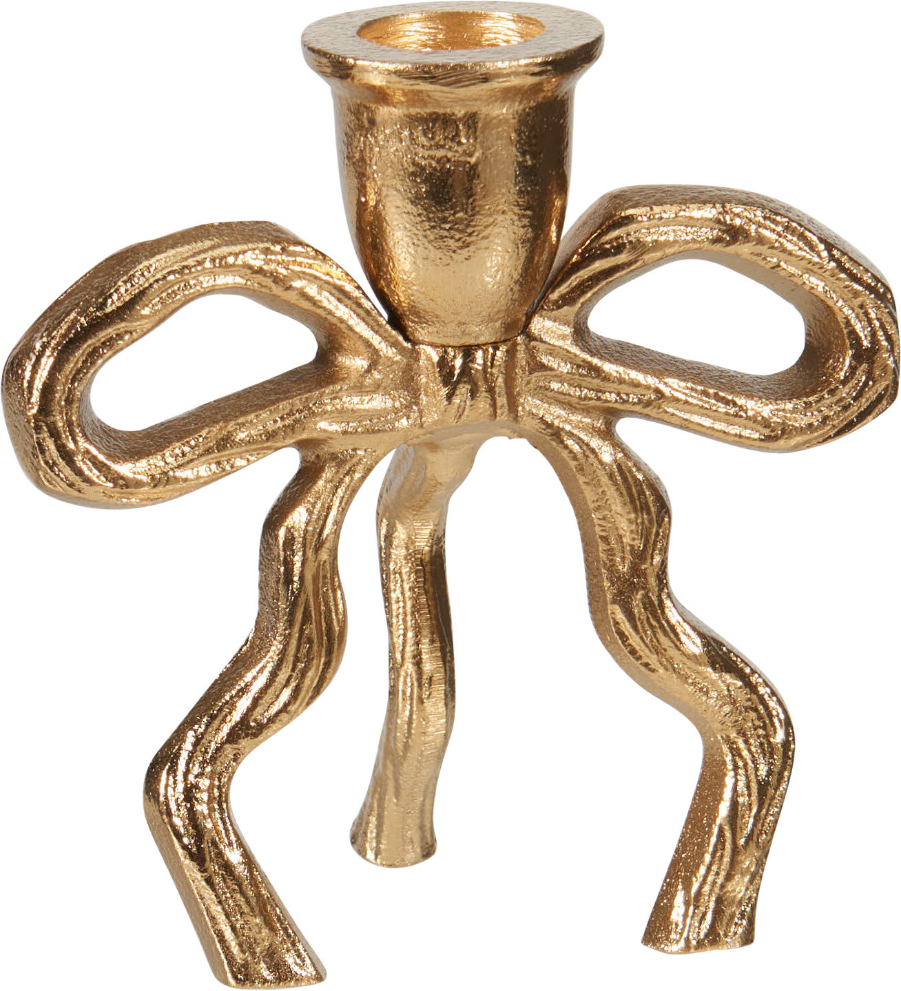Kandelaar Strik 11cm - Goud
