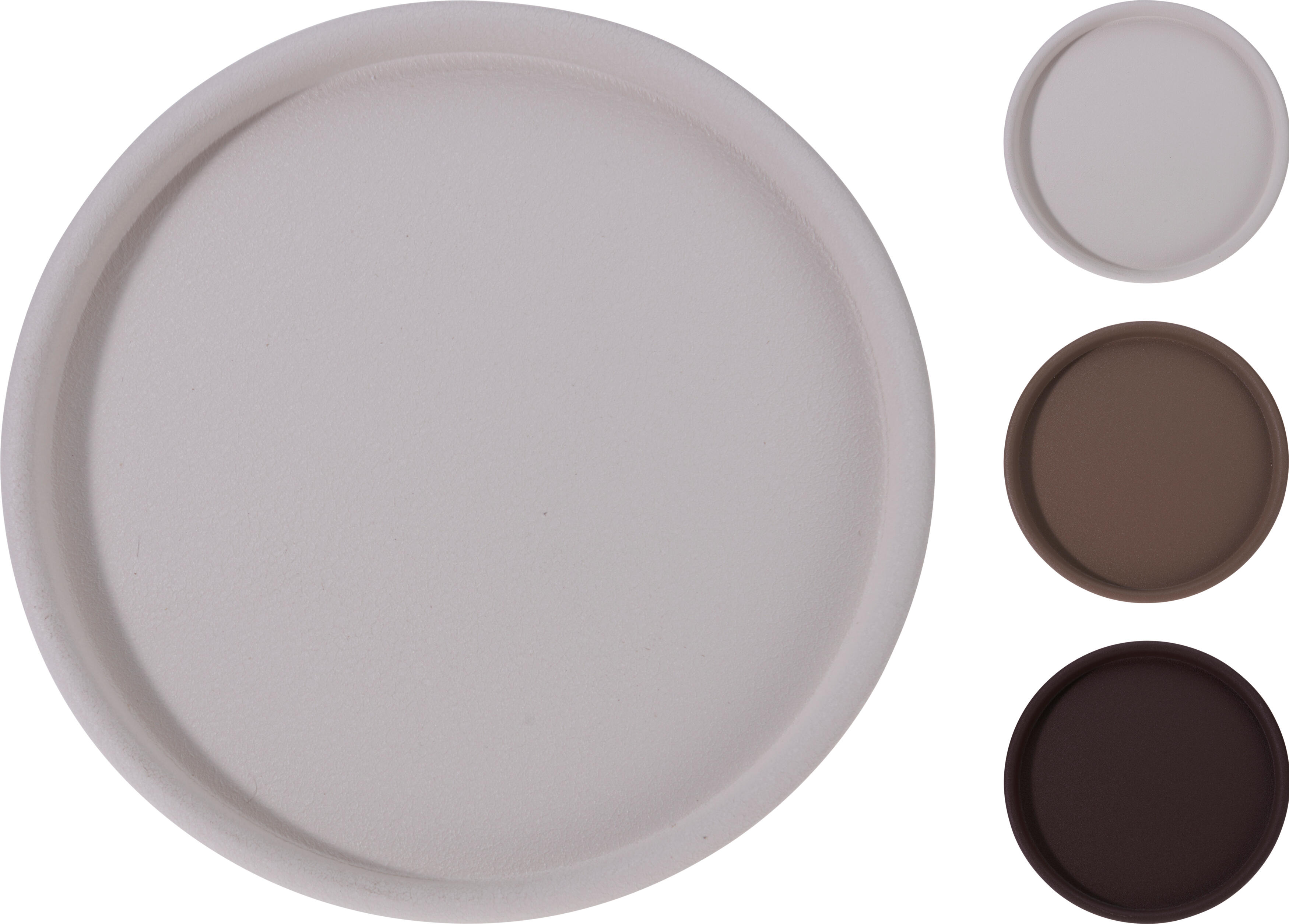Onderbord Metal 38,5cm - Earth color 3 assort1