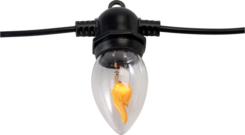 Vlamverlichting 10 lamps buiten