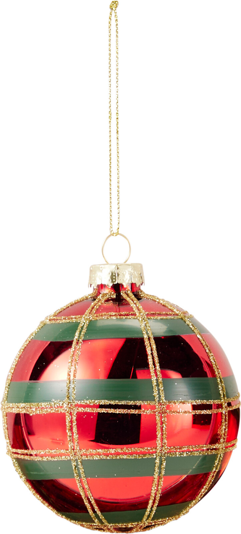 Kerstbal 80mm 4 assorti design