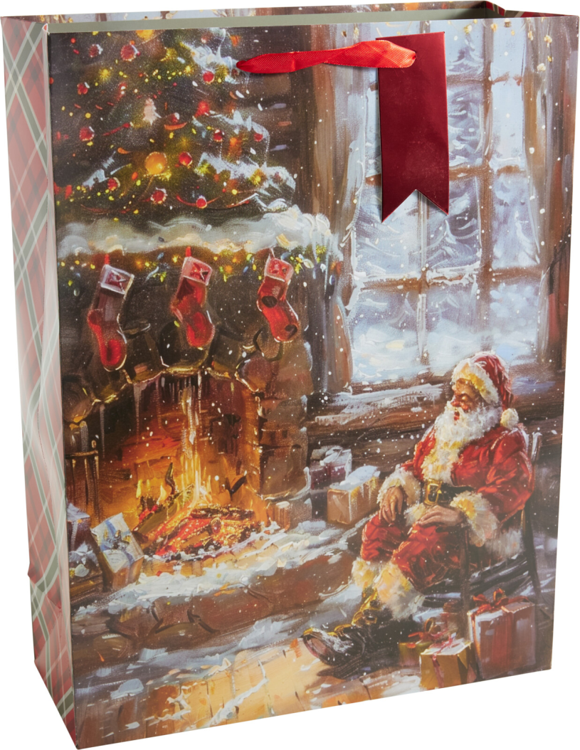 Geschenktas Kerst large 30x40cm -Holiday