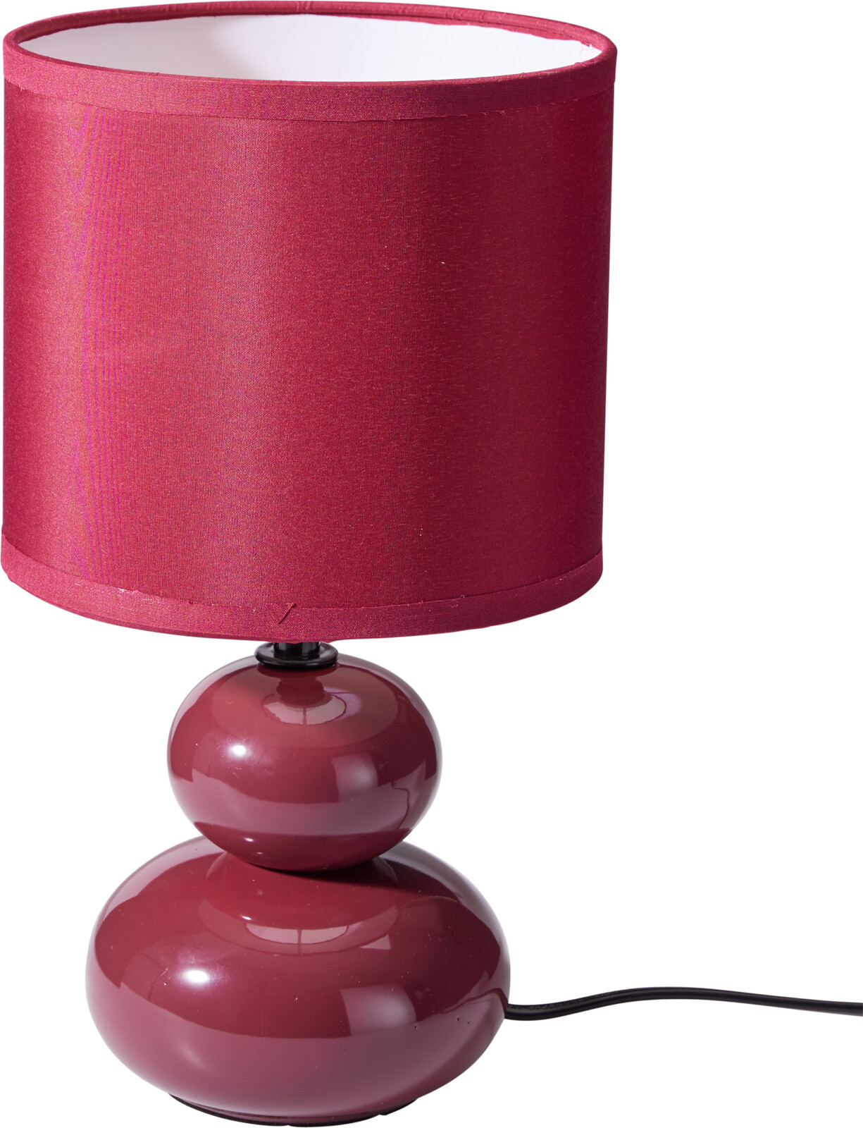 Tafellamp keramieke voet - Rood 16,5x16,5x29,5cm