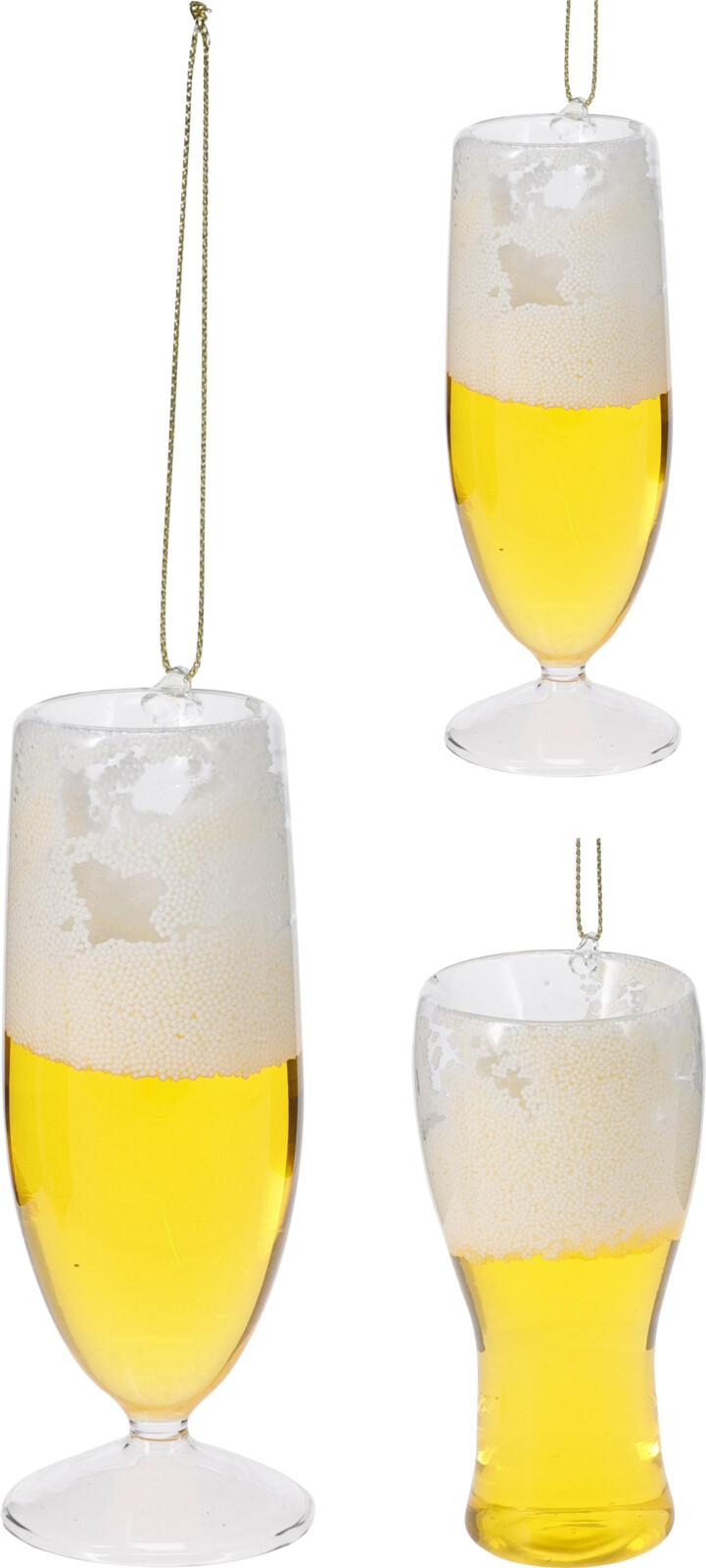 Hangdeco Bierglas 11cm 2 assorti