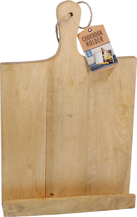 Kookboekstandaard hout 38x25x6,5cm