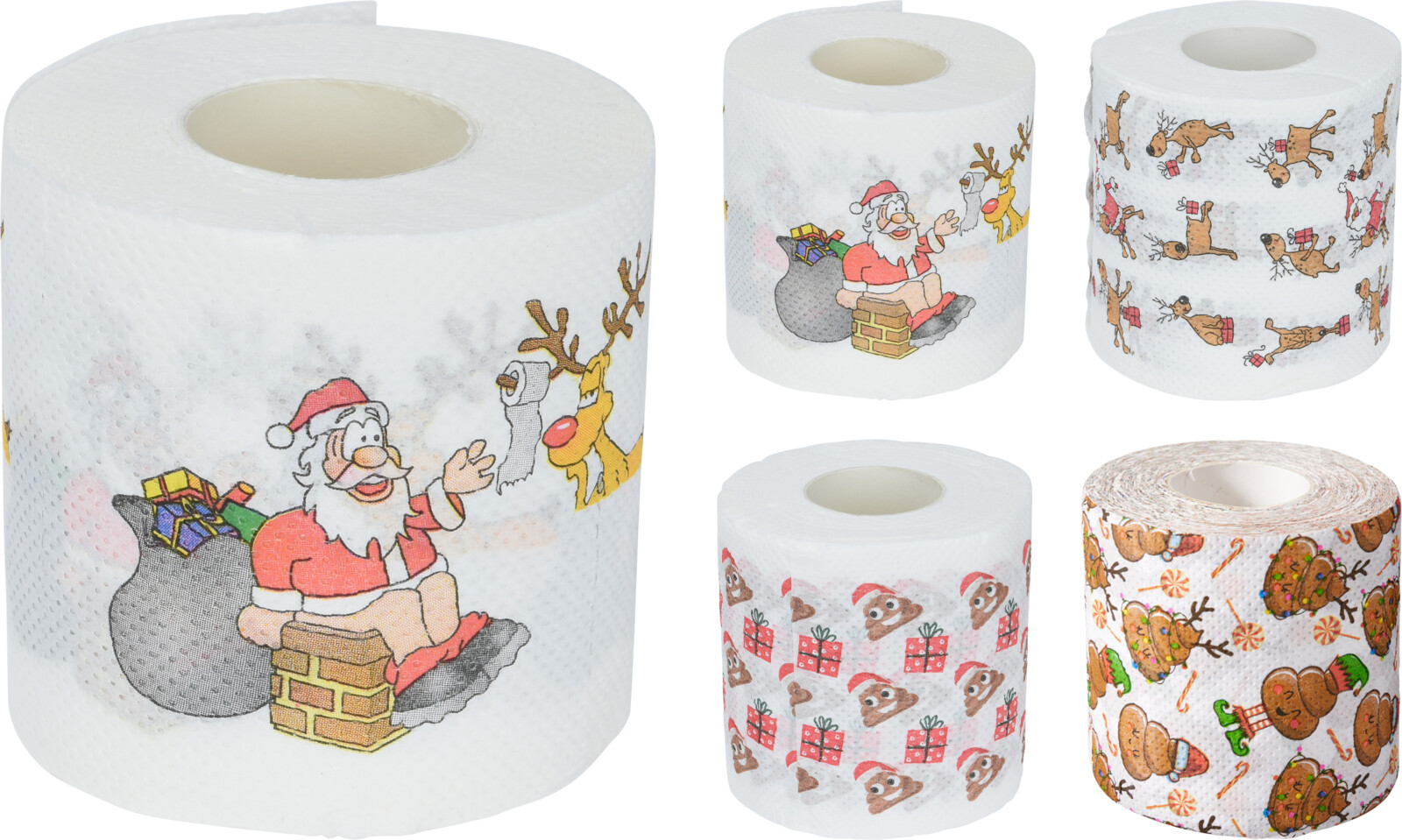 Toiletpapier Kerst 4 assorti