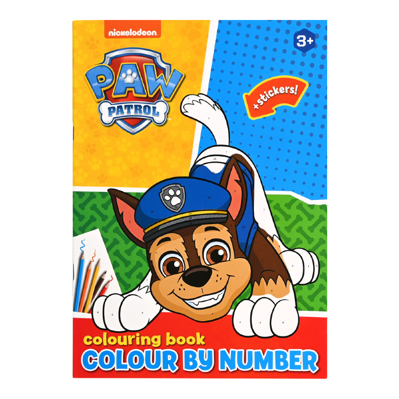 Paw Patrol Kleurboek kleuren op nummer