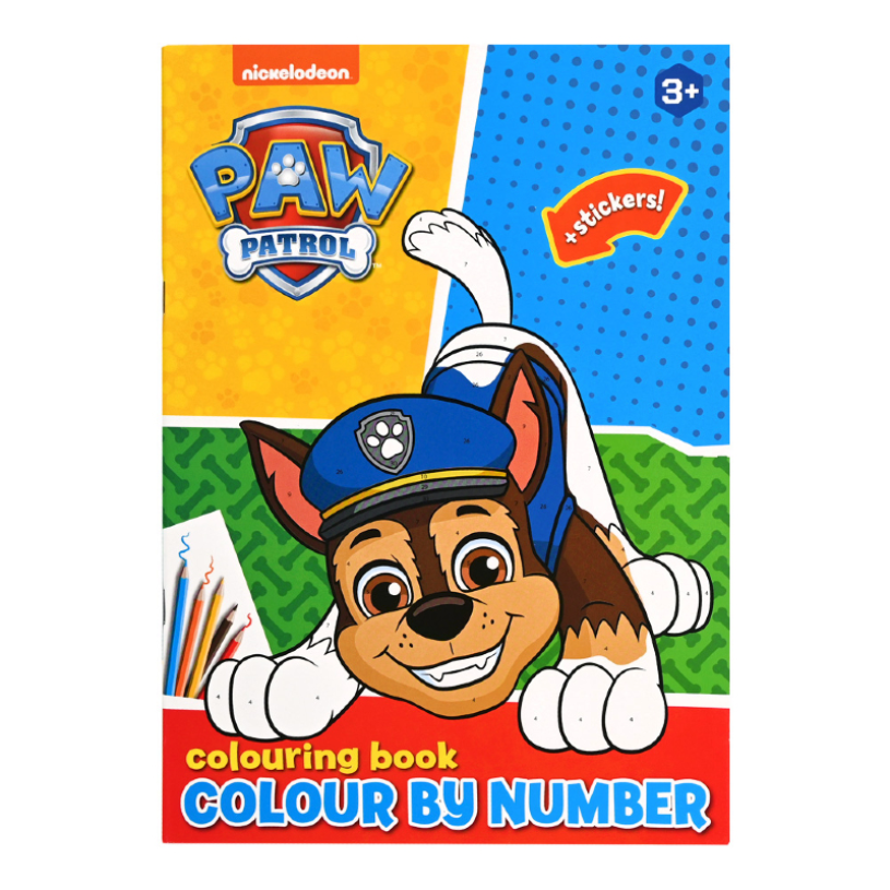 Paw Patrol Kleurboek kleuren op nummer