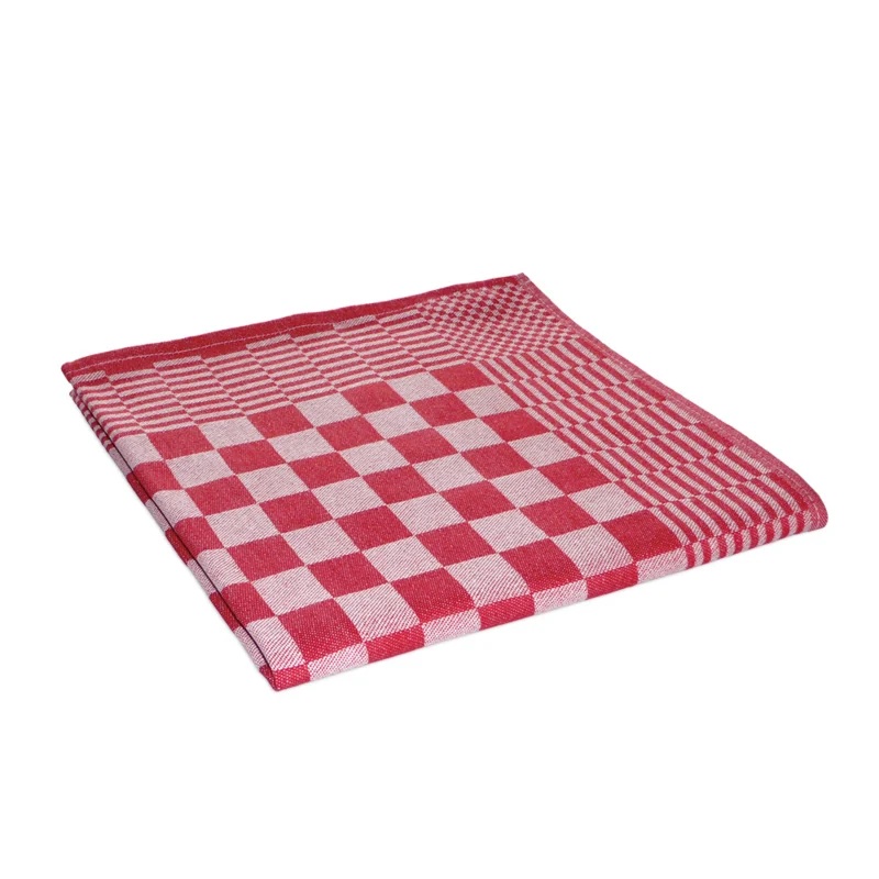 By Francesco Theedoek 100% Katoen Luxe 60x65cm - Rood
