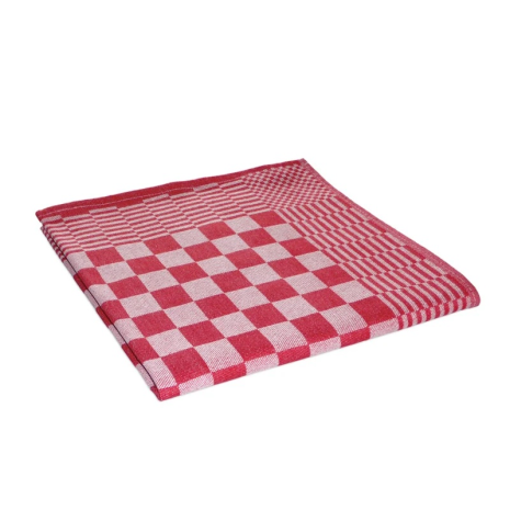 By Francesco Theedoek 100% Katoen Luxe 60x65cm - Rood