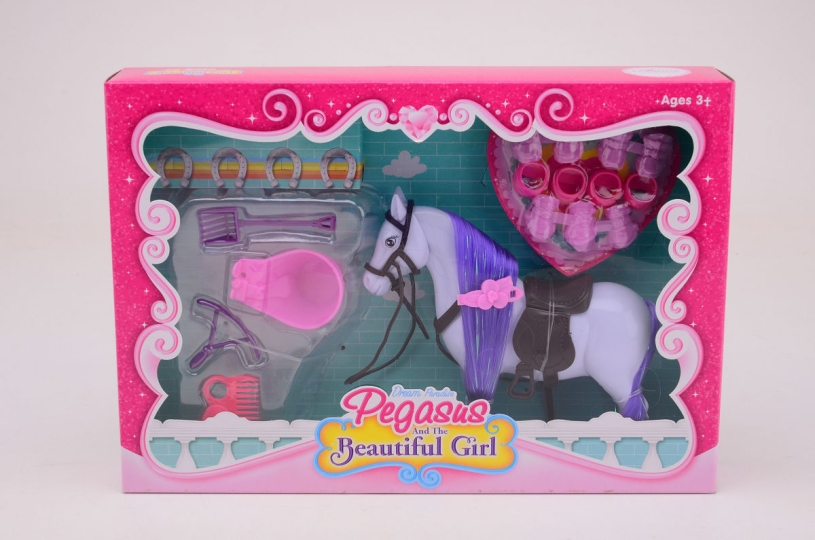 Unicorn speelset in doos 16 delig 2ass.