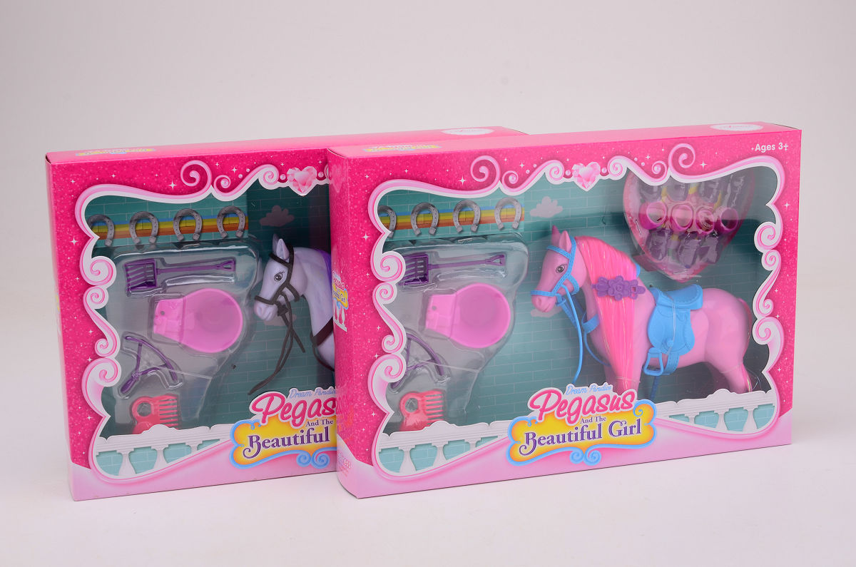 Unicorn speelset in doos 16 delig 2ass.