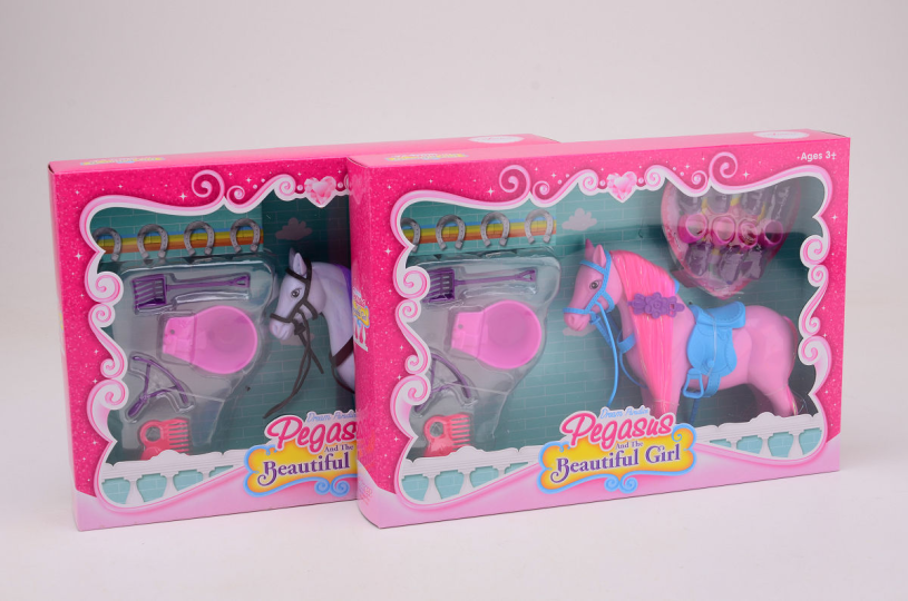 Unicorn speelset in doos 16 delig 2ass.