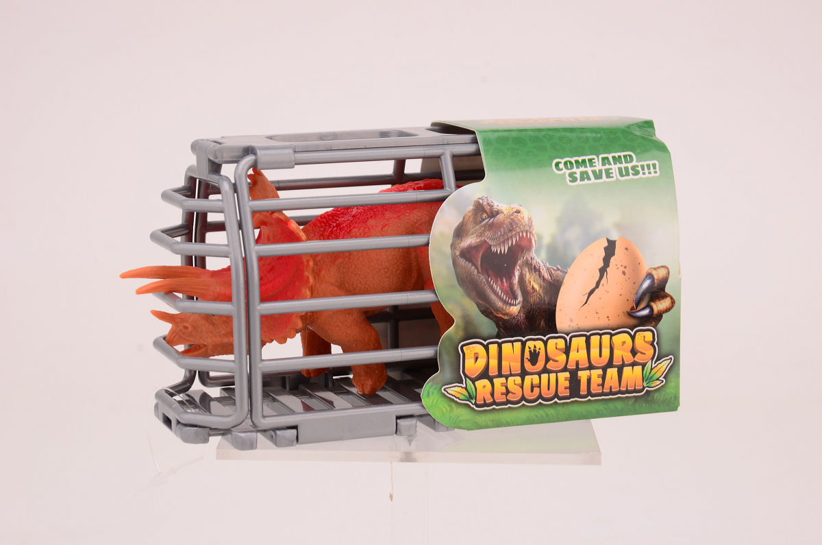 Dino in kooi 4ass. Display