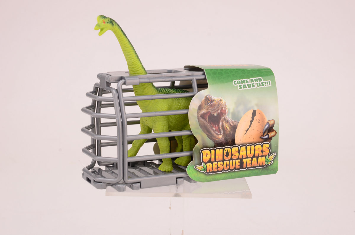 Dino in kooi 4ass. Display
