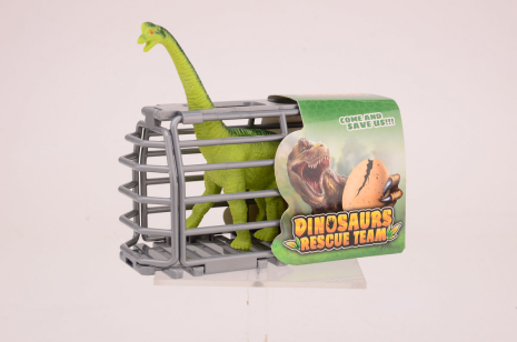 Dino in kooi 4ass. Display