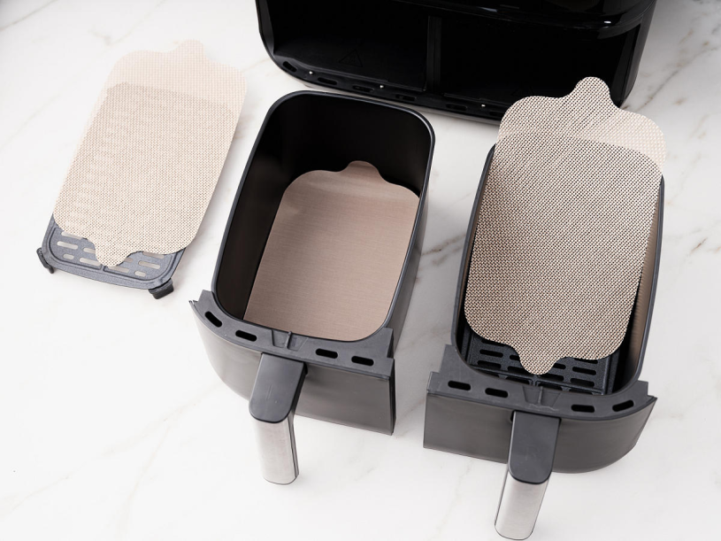 NoStik Friteuse Air Fryer folie dual basket set 4 stuks