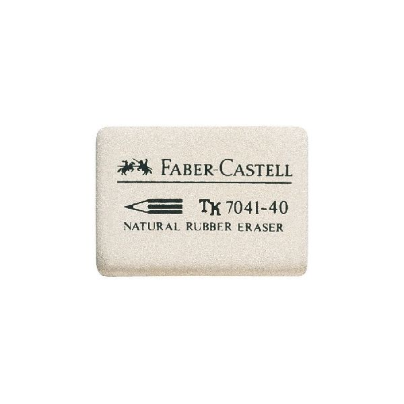 Faber gom 7041 natuurrubber 34x26x8mm 40stuks