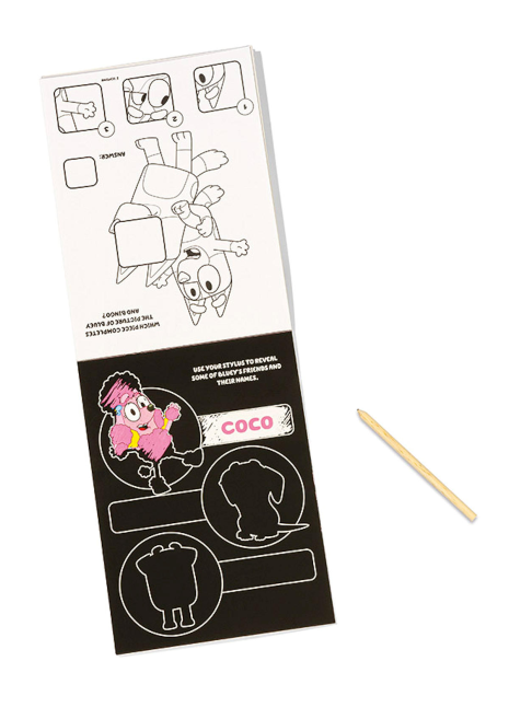 Totum Bluey Scratch Art Pad